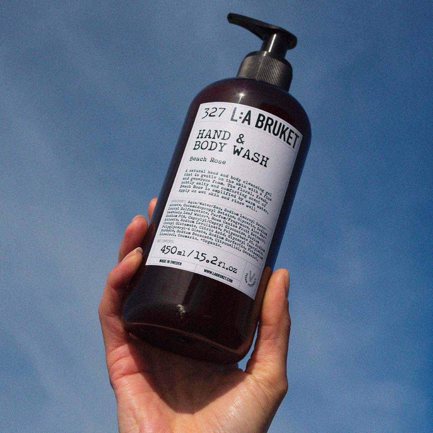 327 Hand & Body Wash Beach Rose - L:A Bruket - Image 4