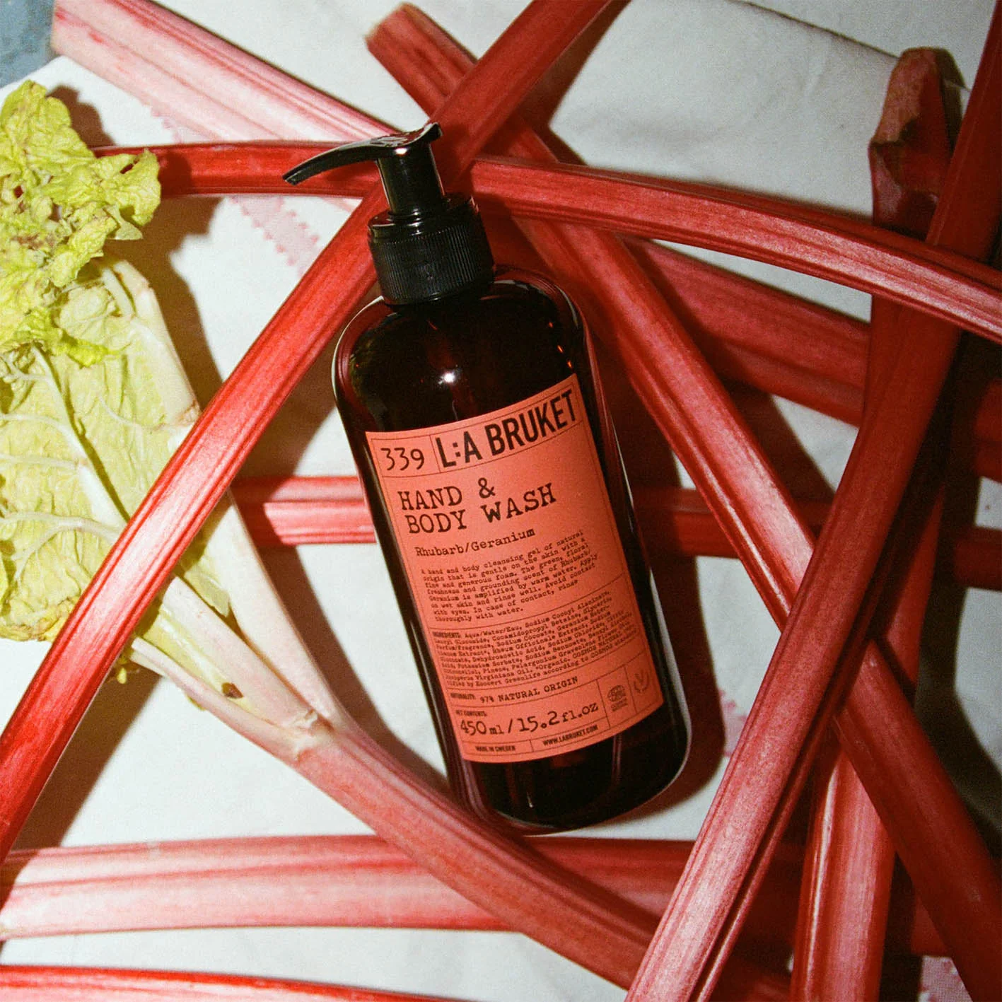 339 Hand & Body Wash Rhubarb | Geranium - L:A Bruket - Image 3