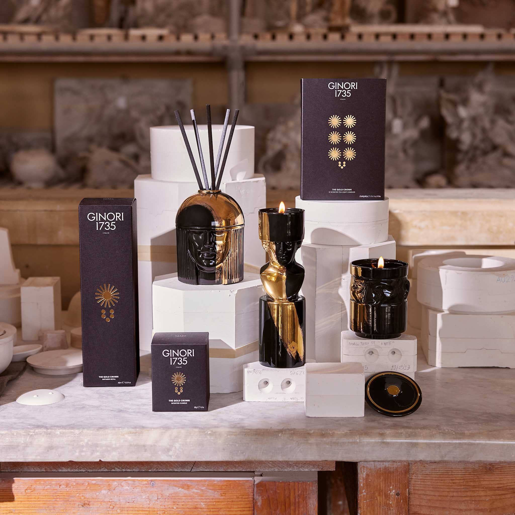 Candela Profumata The Gold Crown Refill - Ginori - Image 3