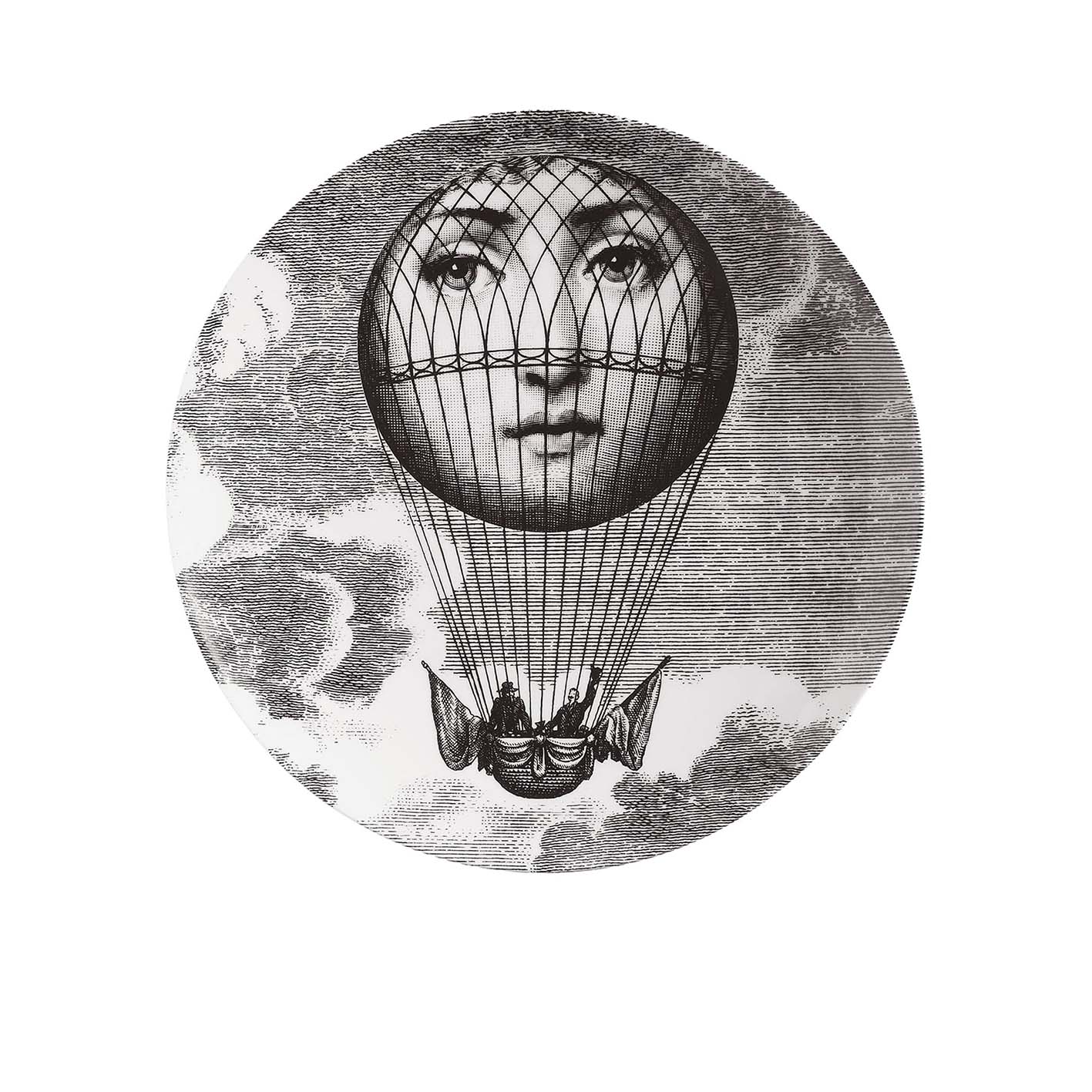 Piatto Tema e Variazioni n.93 B/N - Fornasetti